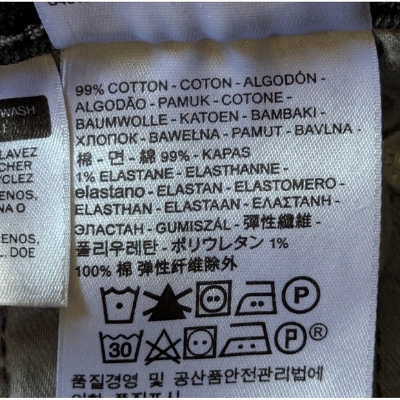 Levi's 505 Jeans Mens 30x32 Black Fade Straight Leg Regular Fit Mid Rise - Picture 8 of 10